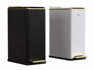 Gallon Rectangular Pedal Trash Can Odor Modelo 3D