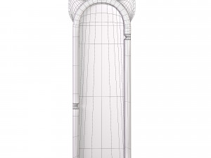 Full-Length Girls Bedroom Aesthetic Floor Mirror 3D Model