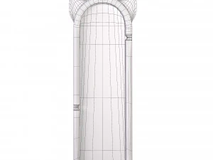 Full-Length Girls Bedroom Aesthetic Floor Mirror 3D Model