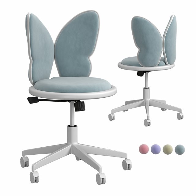 PIXIE CHAIR 3D Model .c4d .max .obj .3ds .fbx .stl .blend 