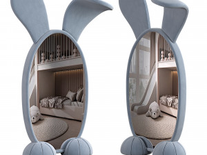 BUNNY FLOOR MIRROR Model 3D