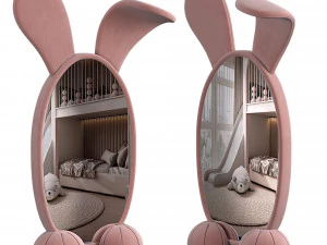 BUNNY FLOOR MIRROR 3D Model