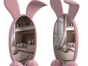 BUNNY FLOOR MIRROR 3D Model