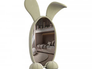 BUNNY FLOOR MIRROR 3D Model