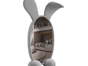 BUNNY FLOOR MIRROR 3D Model