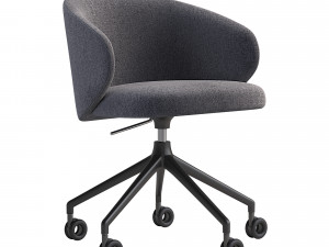 Tuka Upholstered Swivel Office Chair 2modern 6 in 1 Modello 3D