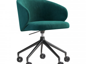 Tuka Upholstered Swivel Office Chair 2modern 6 in 1 Modello 3D