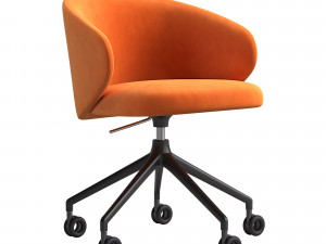 Tuka Upholstered Swivel Office Chair 2modern 6 in 1 Modello 3D