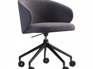 Tuka Upholstered Swivel Office Chair 2modern 6 in 1 Modello 3D