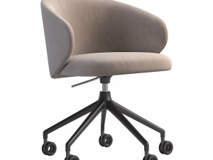 Tuka Upholstered Swivel Office Chair 2modern 6 in 1 Modello 3D
