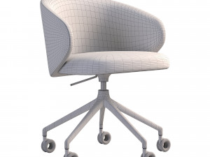 Tuka Upholstered Swivel Office Chair 2modern 6 in 1 Modello 3D