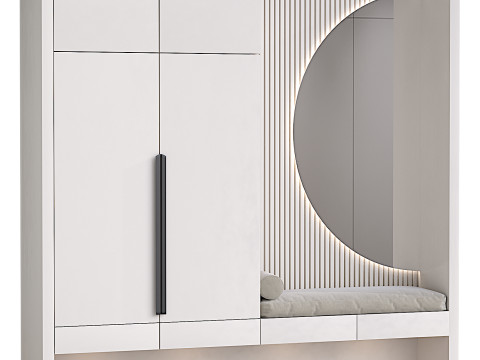 Minimalist Hallway zone 01 3D Model