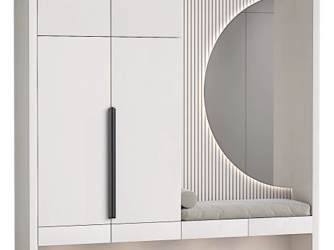 Minimalistyczna strefa przedpokoju 01 Model 3D