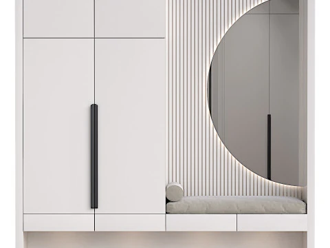 Minimalist Hallway zone 01 3D Model