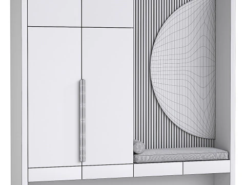 Minimalist Hallway zone 01 3D Model