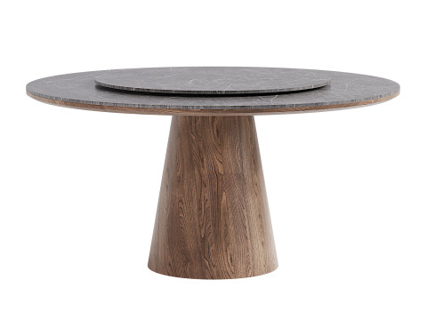 Rotating dining table with chairs Modelo 3D