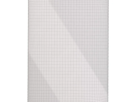 ミッドセンチュリー クリームエリアラグ 02 3Dモデル