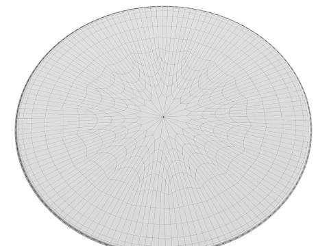 Abstract Contemporary Round Rug 02 3D Model