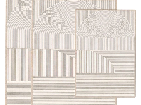 Abstract Contemporary Modern Rugs for Living Room and bedroom Modelo 3D