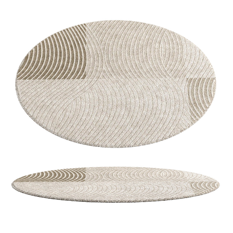 ROUND AREA RUG 3D Model .c4d .max .obj .3ds .fbx .stl .blend 