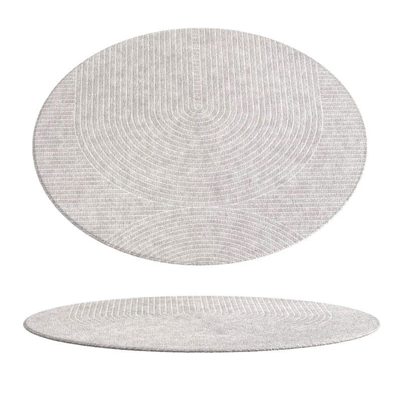 MODERN ROUND AREA RUG 3D Model .c4d .max .obj .3ds .fbx .stl .blend 
