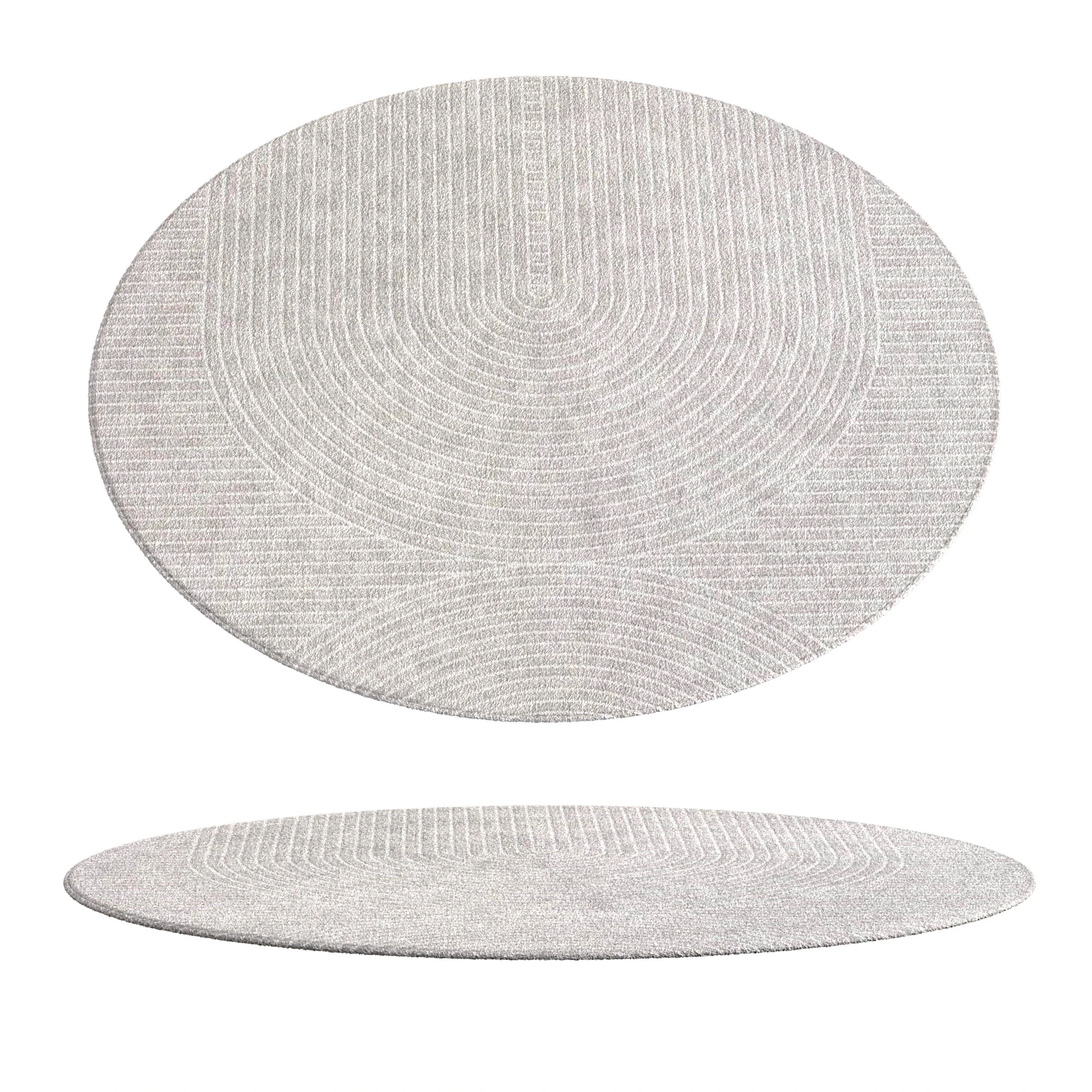 MODERN ROUND AREA RUG 3D Model .c4d .max .obj .3ds .fbx .stl .blend 