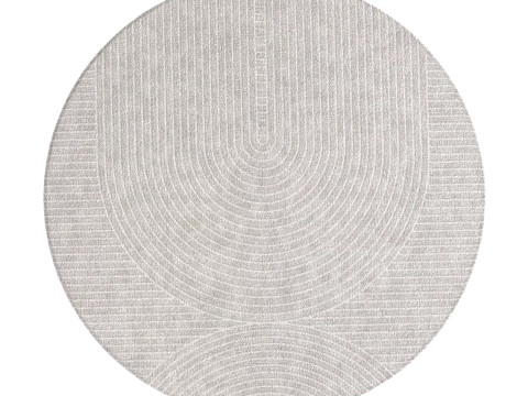 MODERN ROUND AREA RUG 3D Model