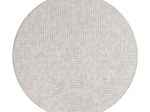 MODERN ROUND AREA RUG 3D Model