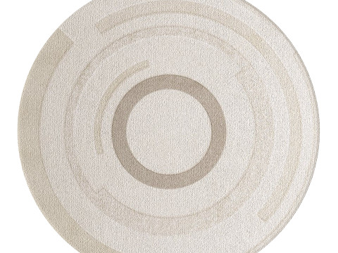 CONTEMPORARY ROUND RUG 02 3D मॉडल