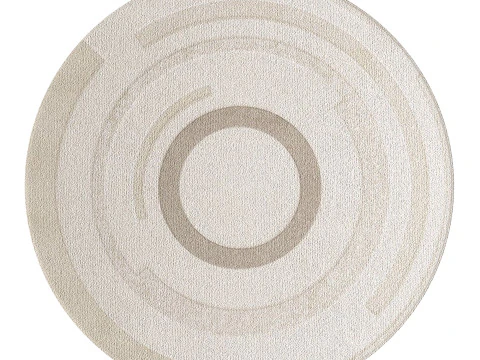 CONTEMPORARY ROUND RUG 02 3D Model