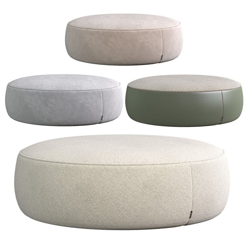 POUF SEBASTIAN 3D Модель .c4d .max .obj .3ds .fbx .stl .blend 