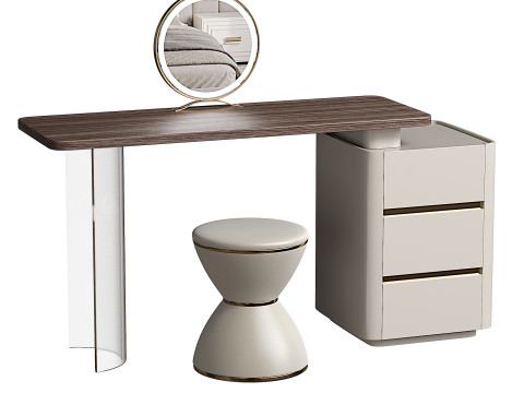 Push-Pull and Scalable 2-in-1 Dressing Table 3D Модель