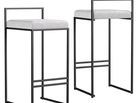 Modern Counter Height Bar Stool by HOMARY Modello 3D