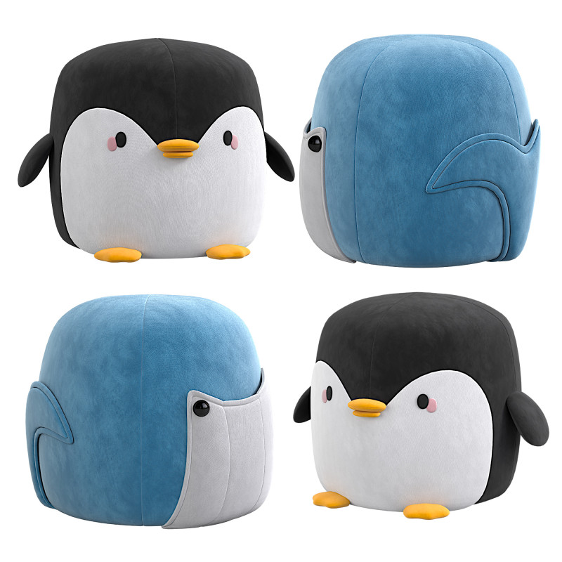 CUTE ANIMAL OTTOMANS 3D Модель .c4d .max .obj .3ds .fbx .stl .blend 