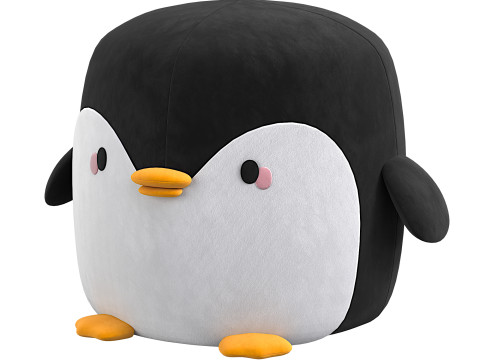 CUTE ANIMAL OTTOMANS 3D Модель