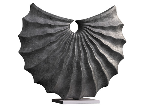 Coquille noire Sculpture 3D 模型