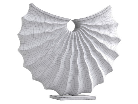 Coquille noire Sculpture Modelo 3D