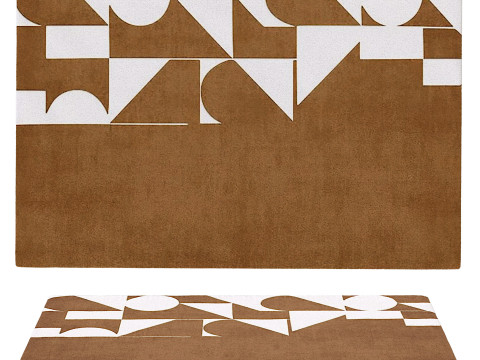Set of modern rectangular carpets 3D Модель