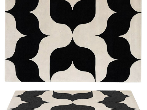 Set of modern rectangular carpets 3D Модель