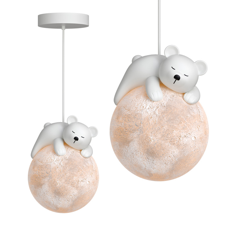 LED pendant lights in the shape of a bear Model 3D .c4d .max .obj .3ds .fbx .stl .blend 