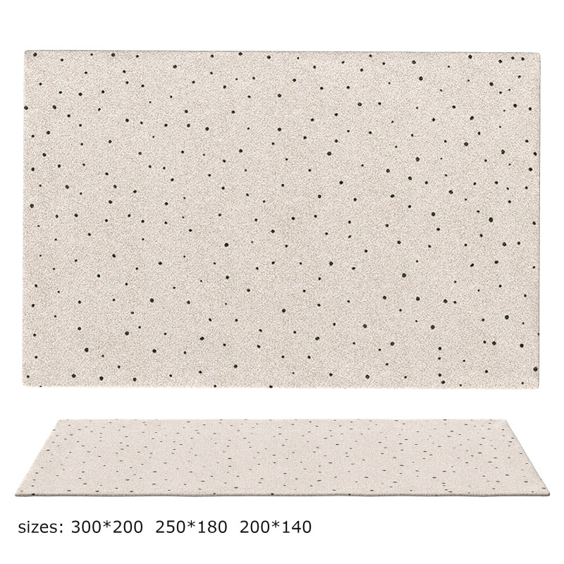 Cream area rug for living room and bedroom Modelo 3D .c4d .max .obj .3ds .fbx .stl .blend 