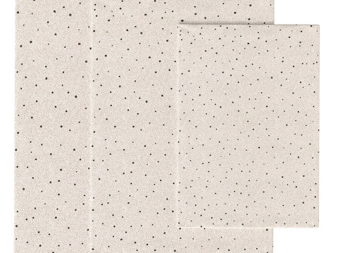 Cream area rug for living room and bedroom Modelo 3D