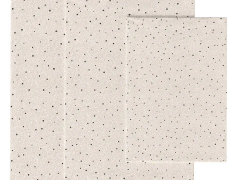 Tappeto color crema per soggiorno e camera da letto Modello 3D