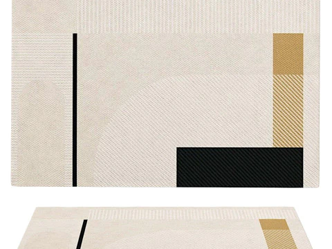 SET DI TAPPETI CHIARI 03 Modello 3D