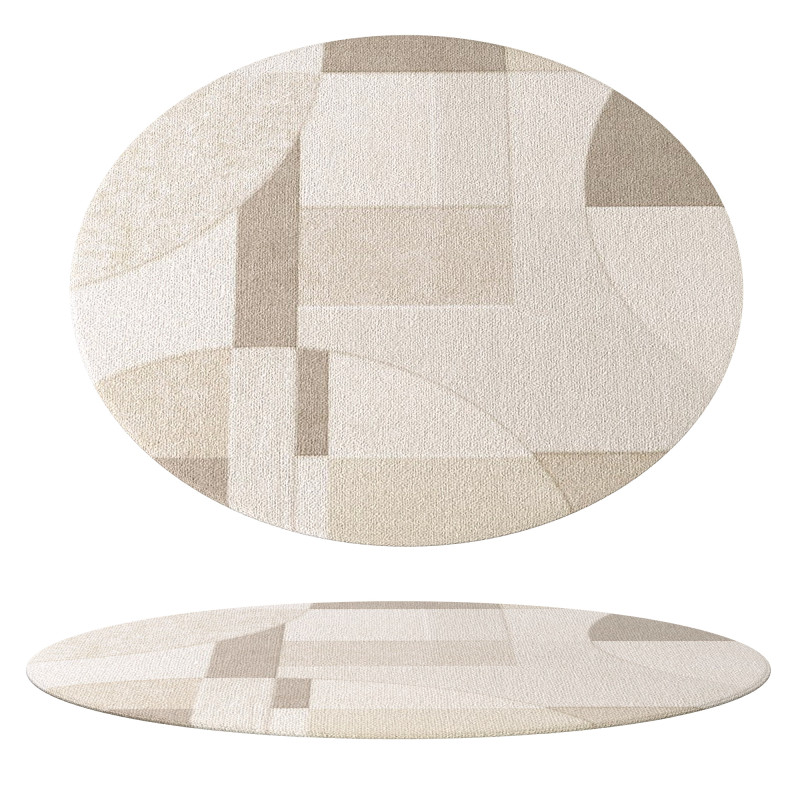 Modern Round Area Rug 02 3D Model .c4d .max .obj .3ds .fbx .stl .blend 