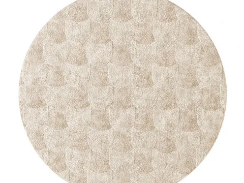 CONTEMPORARY ROUND RUG 04 3D Model