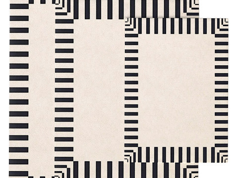 Large Geometric Modern Rugs 03 3D Модель