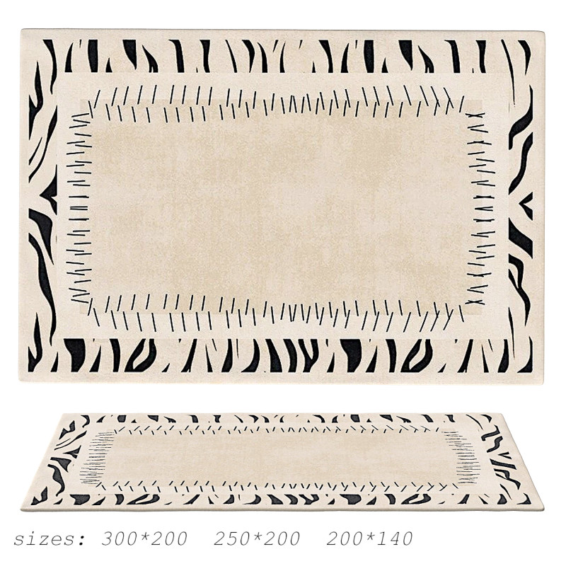 Wabi-sabi style modern area rugs Modello 3D .c4d .max .obj .3ds .fbx .stl .blend 