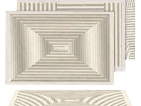 SET OF LIGHT COLOR CARPETS 02 3D Model