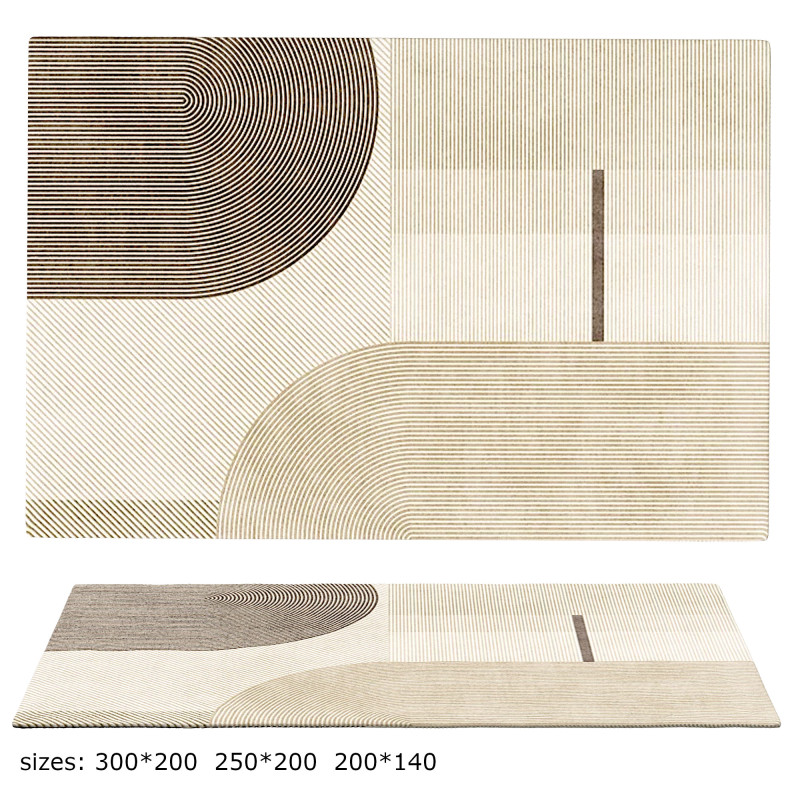 Abstract Contemporary Modern Rugs for Living Room and bedroom 02 Model 3D .c4d .max .obj .3ds .fbx .stl .blend 